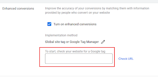 upgrade google conversion tracking to enhanced conversion